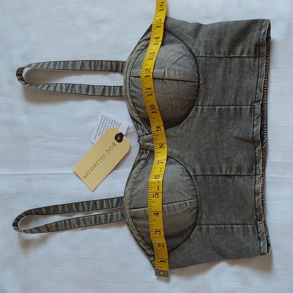 Strap bustier corset bralette crop top size xsmall - Picture 7 of 11
